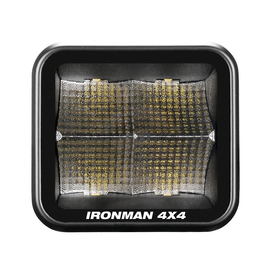 40W Bright LED Cube Light, Spotlight Beam - 81 x 75mm (each) - Clear