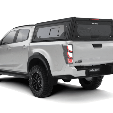 5 Alu-Cab Contour Canopy Isuzu D-Max DC Black Side Windows