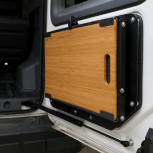 Alu-Cab INEOS Grenadier Rear Door Drop Down Table with Bamboo Cutting Board