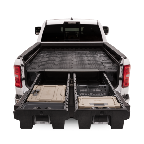 DS_FS_In Truck_Ram-1500_White_Straight On_Drawer Open_Both_Accessories DS_FS_In Truck_Ram-1500_White_Straight On_Drawer Open_Both_Accessories