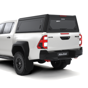 Alu-Cab Contour Canopy Toyota Hilux N80 Black Solid Side Doors