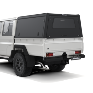 Alu-Cab Explorer Canopy Toyota Land Cruiser 79 Series Black Solid Side Doors