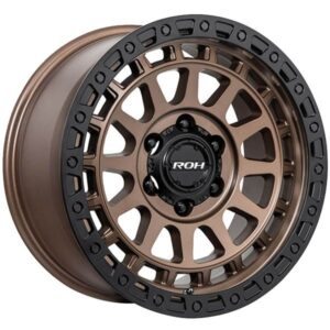 طقم 5 جنوط Assault برونزي مقاس 17X9 لسيارات شاص وربع (LC70 Series)