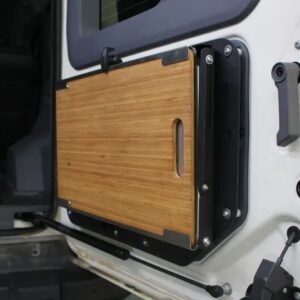 Alu-Cab INEOS Grenadier Rear Door Drop Down Table with Bamboo Cutting Board