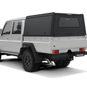 Alu-Cab Explorer Canopy Toyota Land Cruiser 79 Series Black Solid Side Doors