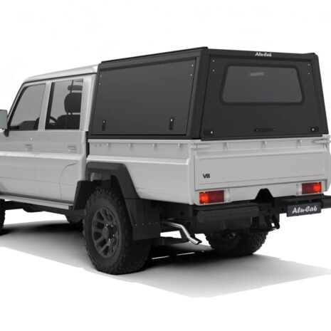 Alu-Cab Explorer Canopy Toyota Land Cruiser 79 Series Black Solid Side Doors