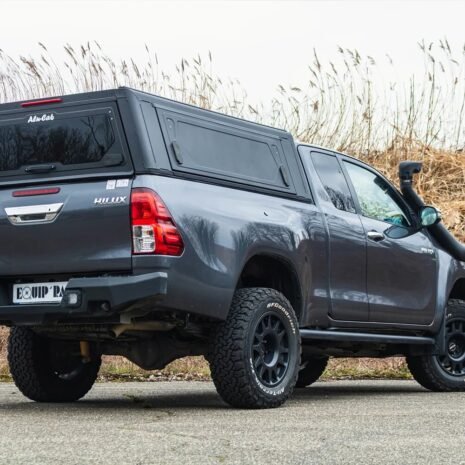 2 Alu-Cab Contour Canopy Toyota Hilux N80 Black Solid Side Doors