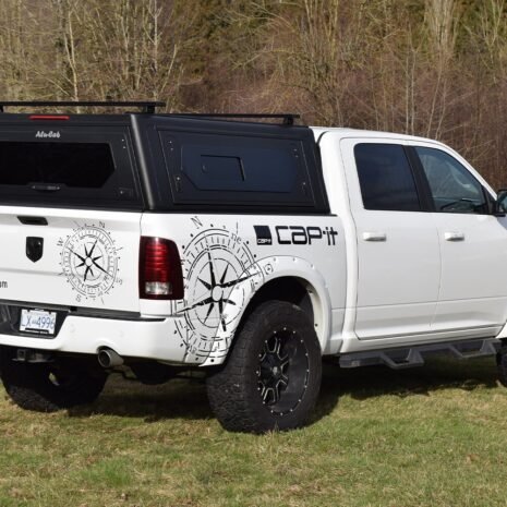Alu-Cab Contour Canopy RAM 1500 Black Solid Side Doors