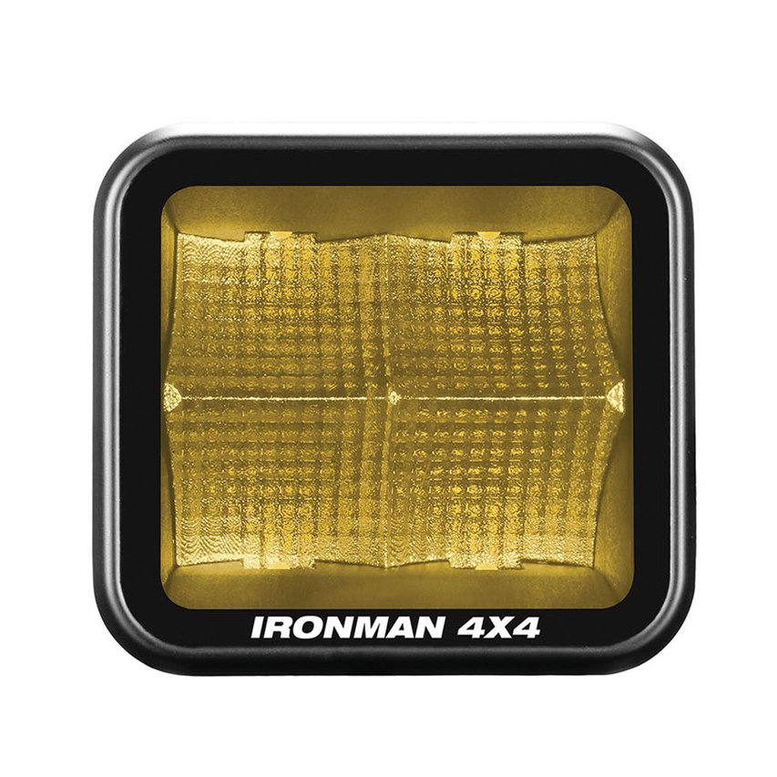 40W Bright LED Cube Light, Wide Beam - 81 x 75mm (each bulb) - Amber
