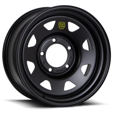 5 ROH Black Trak 17x8 Steel Wheel Black