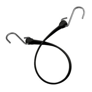 The Better Bungee Strap 6 Pack 24 Inch Black Bungee Straps