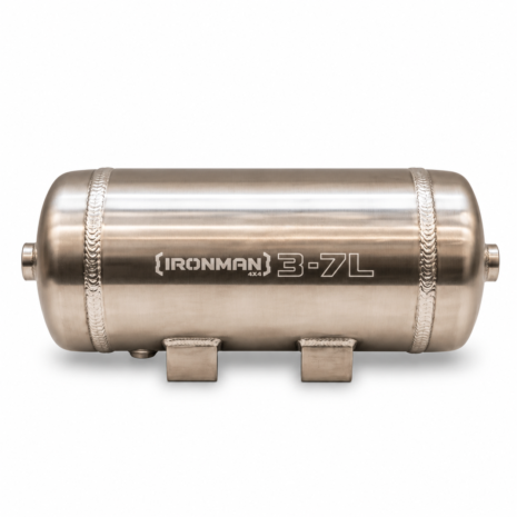 Brushed Steel Ironman 4x4 Air Tank Ironman 4x4 3.7L Aluminium Air Tank Natural Finish for MX195 Air Compressor خزان هواء ألمنيوم سعة 3.7 لتر