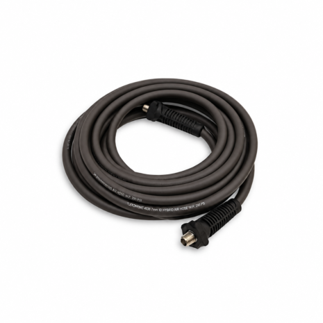 Coiled Black Hybrid Air Hose Ironman 4x4 Hybrid Air Compressor Hose 8m 300 PSI