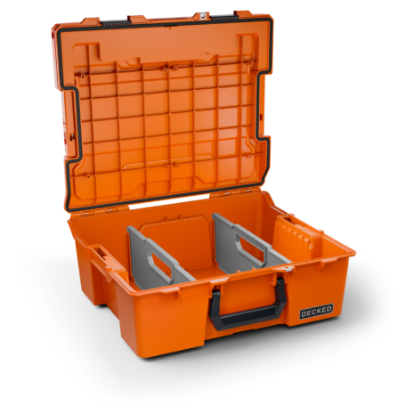 D-co_Halfrack 32_Orange_Three Quarter_Open_Dividers D-co_Halfrack 32_Orange_Three Quarter_Open_Dividers