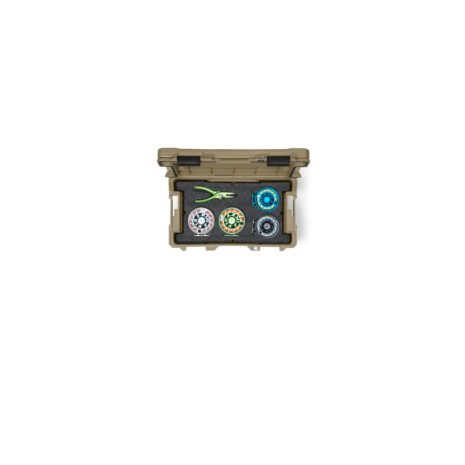 D-co_Sixer 16_Tan_Top Down_Open_Foam_Fishing