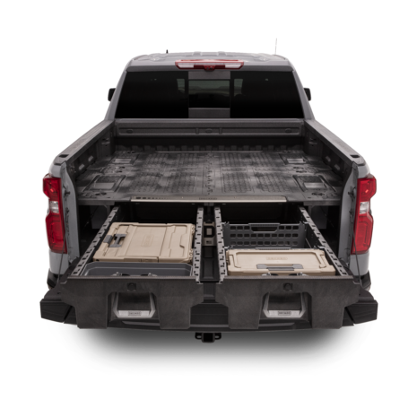 DS_FS_In Truck_Silverado_Gray_Straight_Drawer Open_Both_Accessories DS_FS_In Truck_Silverado_Gray_Straight_Drawer Open_Both_Accessories