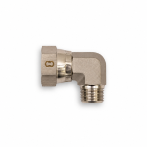 90 Degree Braided Air Hose Fitting 1/4 Inch Stainless Steel BSPT Male BSPP Female Swivel