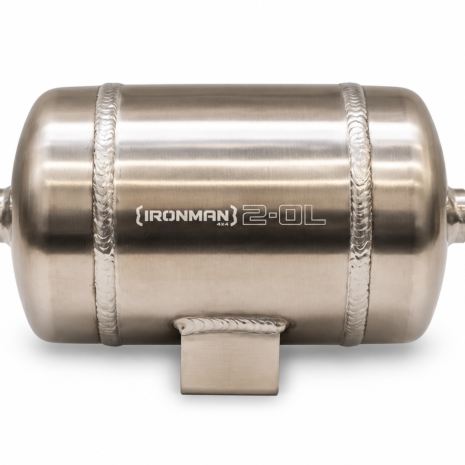Polished Stainless Steel Tank with Welded Bracket Ironman 4x4 2.0L Aluminium Air Tank Natural Finish for MX195 Air Compressor خزان هواء ألمنيوم Ironman 4x4