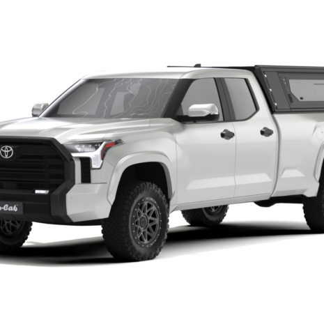Toyota Tundra Long Bed- Contour Canopy - Windows - Front34